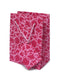 Set of Six Recycled Cotton Gift Bags Tag Pink Circles Design Arcadia Home